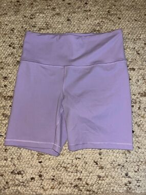 Athleta High-Rise Lavender Bike Shorts